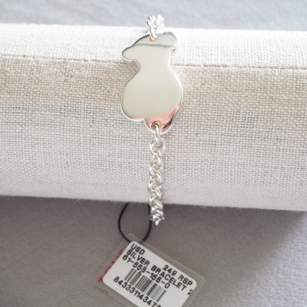 Tous silver bear bracelet
